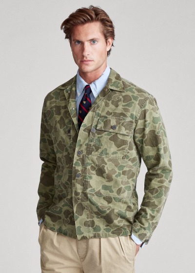 Men's Polo Ralph Lauren The Classic Fit Camo Work Shirt | 675812BEU